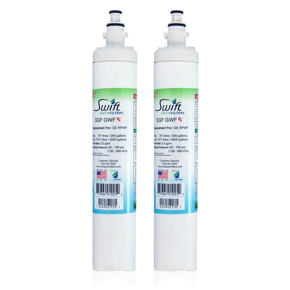 Swift Green Filters SGF-GWF Rx Pharmaceutical Replacement for GE RPWF Refrigerators Water Filters