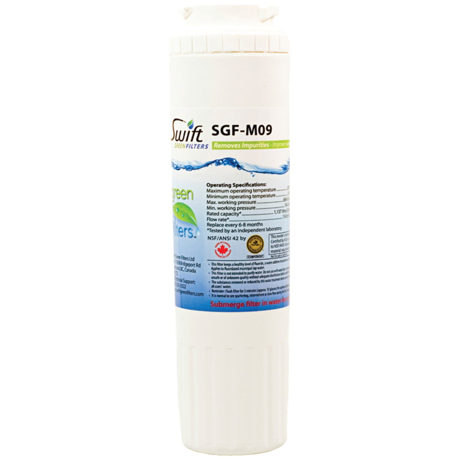 Swift Green Filters SGFM9 Water Filter (Replacement For Maytag Ukf8001