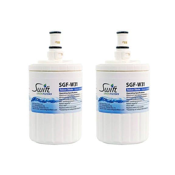 Swift Green Filters SGF-W31 Replacement Water Filter for Whirlpool 46-9002, 8171413, 8171414,EDR8D1 ,FILTER 8- 2 Pack