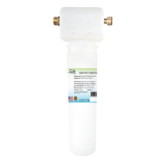 Swift Green Filters SGF3-RV17-MAX-RX Multi-Stage Under Sink Water Filter System | High Capacity, Eco-Friendly, Direct Connect | Made in USA