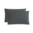 thumbnail image 1 of Swift Home  2-Piece Ultra Soft Brushed Microfiber Pillowcase Set Grey - King, 1 of 5