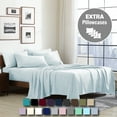 thumbnail image 1 of Swift Home 6-Piece Soft Lightweight Aqua Microfiber Sheet Set with Extra Pillowcases, Queen, 1 of 5