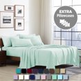thumbnail image 1 of Swift Home 6-Piece Soft Lightweight Mint Microfiber Sheet Set with Extra Pillowcases, Queen, 1 of 5