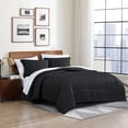 thumbnail image 1 of Swift Home 8PC Black King Bedding Set - Comforter, Sheets, Pillowcases, Bedskirt, Shams, 1 of 5