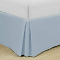 thumbnail image 1 of Swift Home  Basics Pleated Microfiber 14-inch Drop Bed Skirt Blue Fog King, 1 of 5