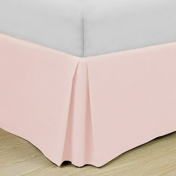 Swift Home Basics Pleated Microfiber 14-inch Drop Bed Skirt Rose Blush California King