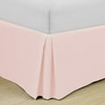 thumbnail image 1 of Swift Home  Basics Pleated Microfiber 14-inch Drop Bed Skirt Rose Blush Queen, 1 of 5