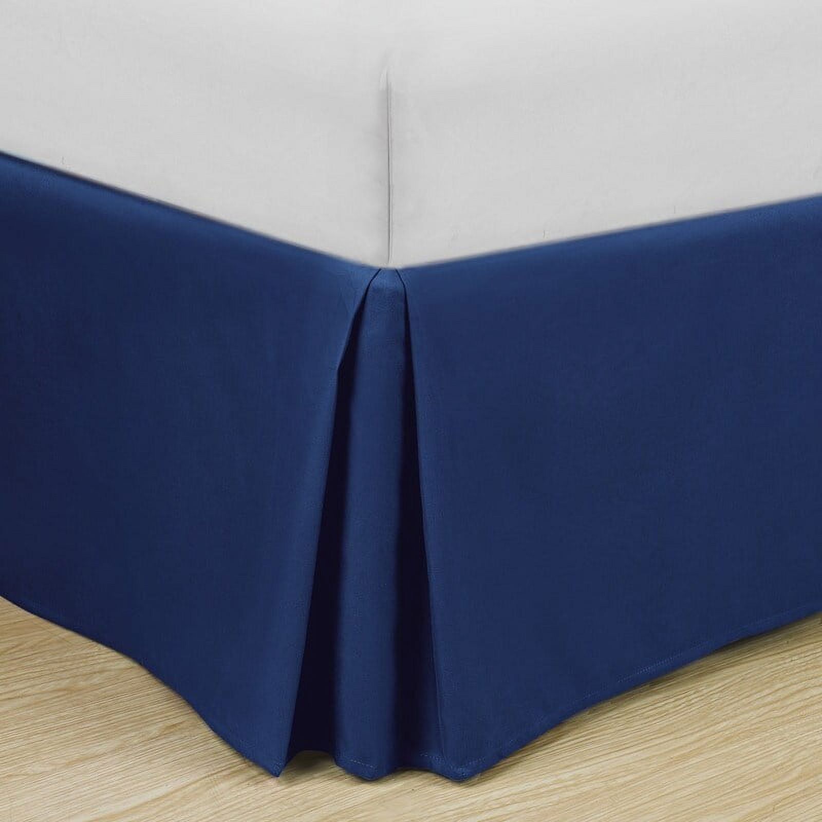 Jupon De Lit Wamsutta King - Tombant 15 Pouces - Bleu Jean 400 Fils - Neuf Avec étiquettes