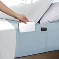 thumbnail image 1 of Swift Home  Deep Pocket Soft Microfiber Storage Pocket Fitted Sheet BLUE FOG - Twin XL, 1 of 5