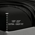 thumbnail image 1 of Swift Home  Double Brushed Microfiber 18-21-Inch Extra-Deep Pocket Single Fitted Sheet Twin - Black, 1 of 5