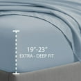 thumbnail image 1 of Swift Home  Double Brushed Microfiber 18-21-Inch Extra-Deep Pocket Single Fitted Sheet Twin XL - Blue Fog, 1 of 5