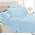 thumbnail image 1 of Swift Home  Premium Ultra Soft Microfiber 6-Piece Sheet Set with Extra Pillowcases Aqua Twin, 1 of 5