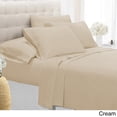 thumbnail image 1 of Swift Home  Premium Ultra Soft Microfiber 6-Piece Sheet Set with Extra Pillowcases Cream Twin, 1 of 5