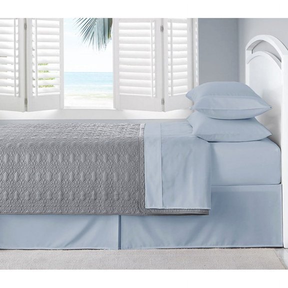 Swift Home Double Brushed Ultra Soft Microfiber Sheets 4-Piece Sheet Set Bedding Set - Assorted Colors Blue Fog Twin