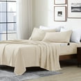 thumbnail image 1 of Swift Home Home Essential Soft Microfiber Smart Sheet Storage Pocket Bedding Sheet Set Cream Full, 1 of 5