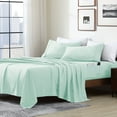 thumbnail image 1 of Swift Home Home Essential Soft Microfiber Smart Sheet Storage Pocket Bedding Sheet Set - Assorted Colors Mint Full, 1 of 5