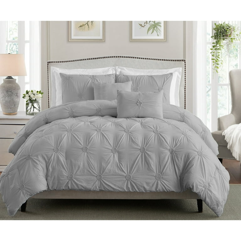 Ienjoy Home Home 3-Piece Light Gray Full/Queen Comforter Set in the Bedding  Sets department at