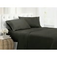 thumbnail image 1 of Swift Home Modern Ultra Soft 3-Piece Black Easy Fit Microfiber Sheet Set, Twin, 1 of 2