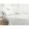 thumbnail image 1 of Swift Home Modern Ultra Soft 4-Piece White Easy Fit Microfiber Sheet Set, Queen, 1 of 2