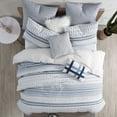 thumbnail image 1 of Swift Home Navy Cotton Polyfil 5-Piece Bedding Comforter, King, 1 of 5