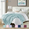 thumbnail image 1 of Swift Home Oversized 60" x 70" Extra-Fluffy High Pile Cotton Candy Soft Faux Fur Throw Blanket, 1 of 6
