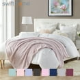 thumbnail image 1 of Swift Home Oversized 60" x 70" Extra-Fluffy High Pile Cotton Candy Soft Faux Fur Throw Blanket, 1 of 6