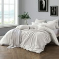 thumbnail image 1 of Swift Home  Premium Cotton Prewashed Chambray Duvet Cover Set Off White Full, Full - Queen 3 Piece Farmhouse, 1 of 5