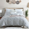 thumbnail image 1 of Swift Home Rukai 5-pc. Cotton Comforter Set Gray - Full-Queen, 1 of 5