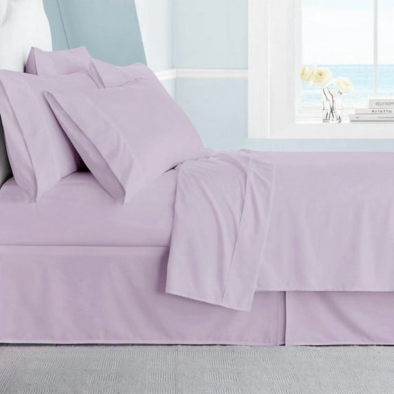 Swift Home Premium Ultra Soft Microfiber 6-Piece Sheet Set with Extra Pillowcases Lavender Full