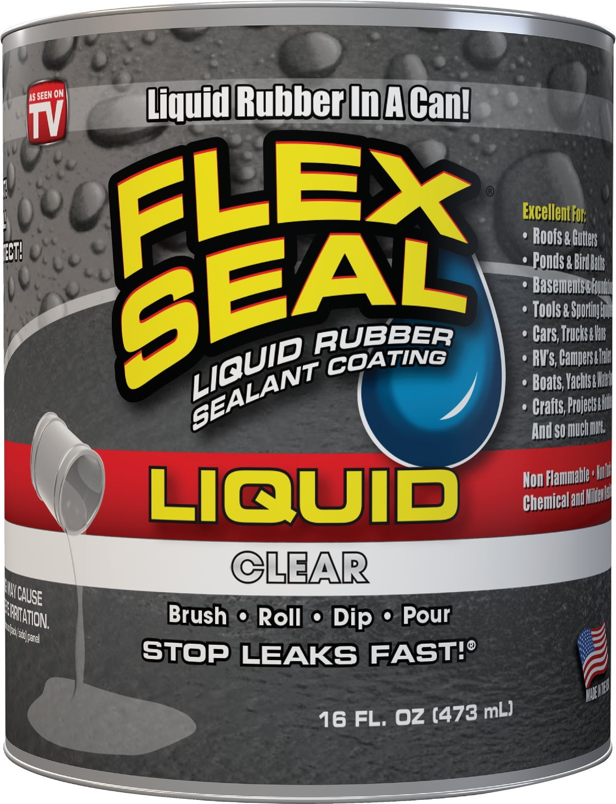 Swift Response Flex Seal Liquid Rubber Sealant 1 Pt., Clear