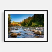 Swift River 01 - New Hampshire Photography Black Framed Wall Art Print 12 x 18 inches