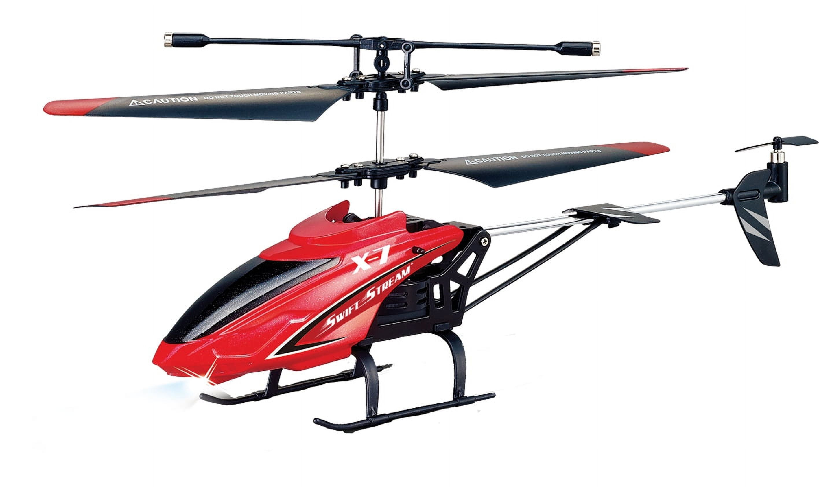 Swift Stream RC Remote Control 9inch Red X-7 Helicopter - Walmart.com