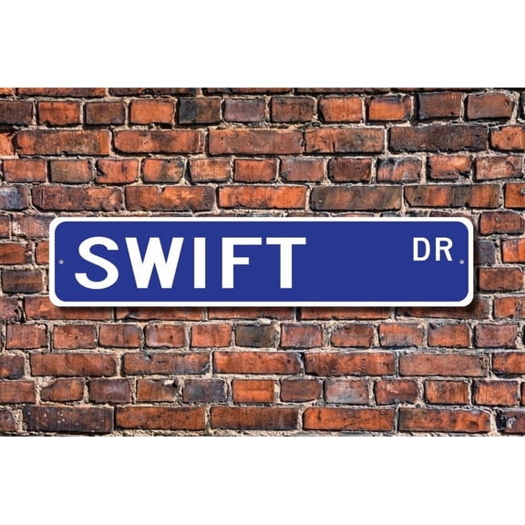Swift Swift Gift Swift Sign Swift decor Swift lover fast fliers high aerial birds bird lover Metal Aluminum Sign - Size: 16 x 4 Inches