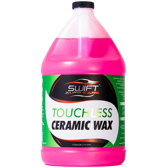 Swift Touchless Ceramic Foamable Wax (1 Gallon) Spray On/Rinse Off For High-Gloss, Hydrophobic Protective Layer | For Foam Cannon & Foam Pump Sprayer After Car Wash | Wax Cars, Trucks, RVs & More!