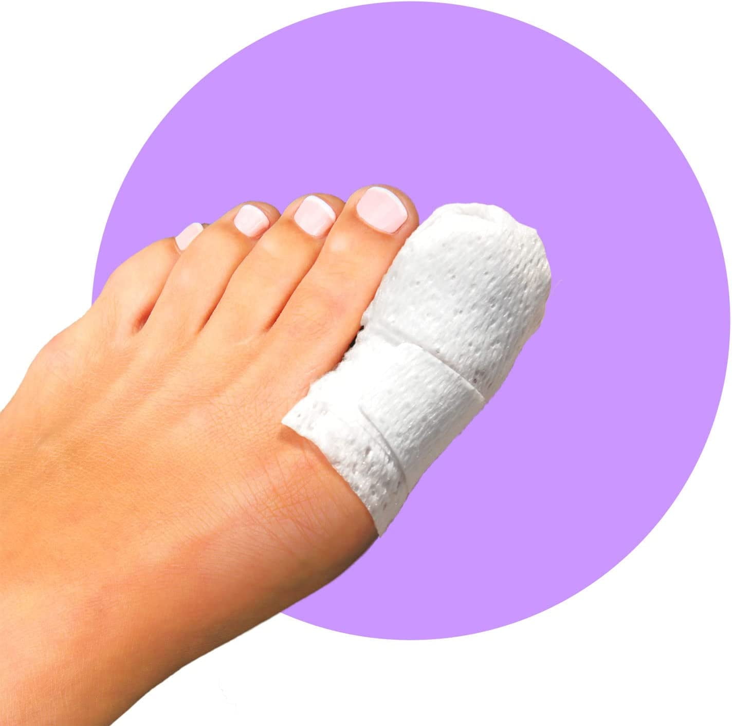 SwiftGlow Big Toe Bandages NonAdhesive (Full Coverage Big Toe Bandage