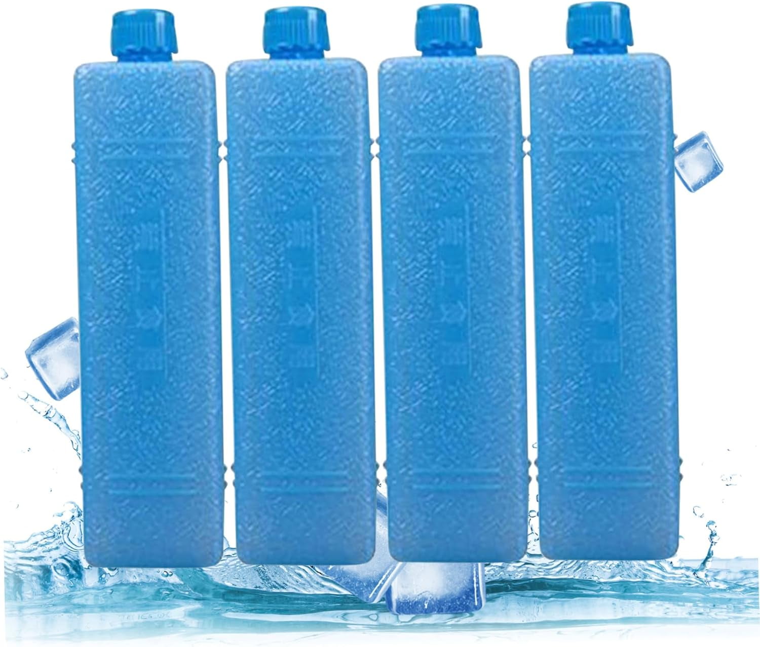 SwiftGlow Ice Packs, Ice Packs 4Pcs Long Lasting Freezer Blocks Reusable Portable Cooler Freezer