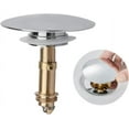 SwiftGlow Pop Up Click Clack Plug Sprung Stopper, Push Sink Drain Plug