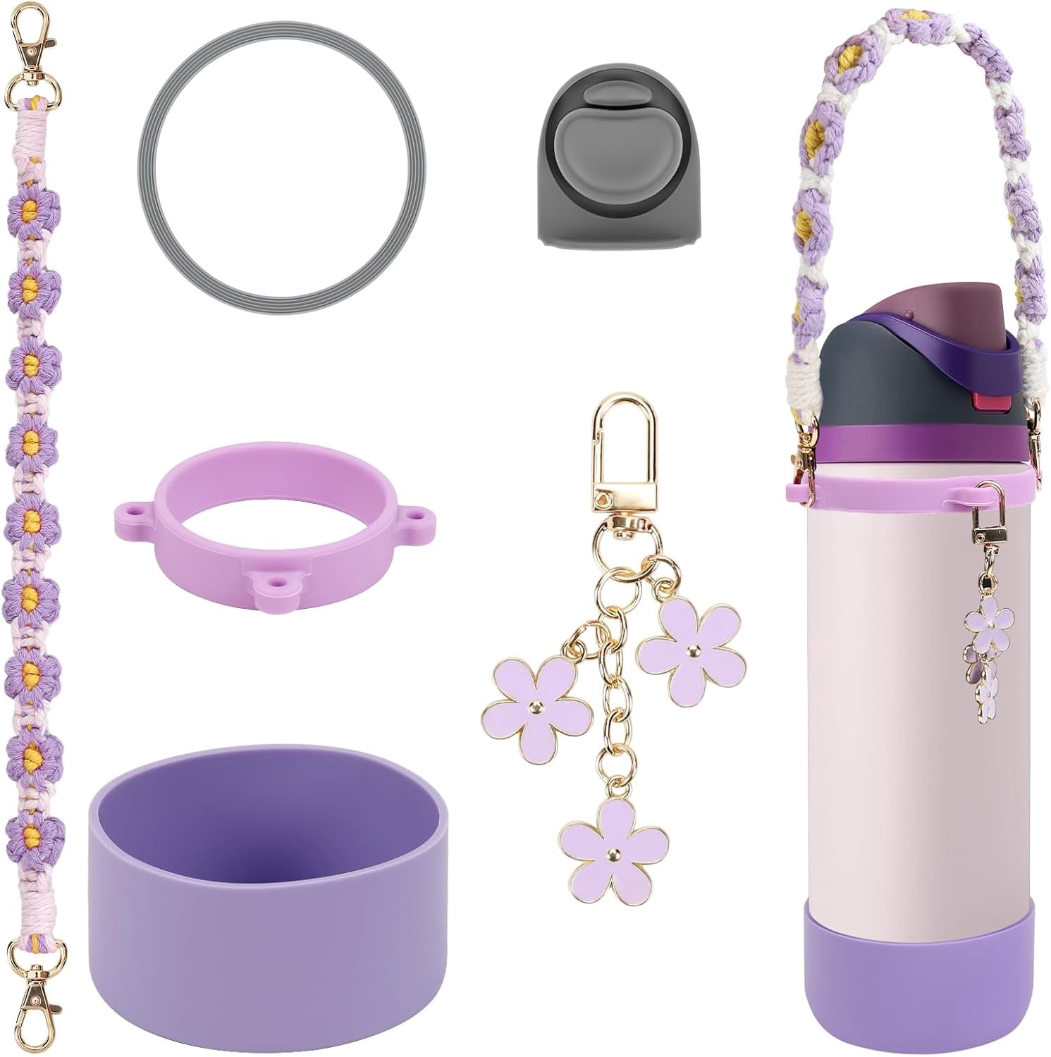 SwiftPulse Comprehensive Compatible Owala Accessories Set: Silicone ...