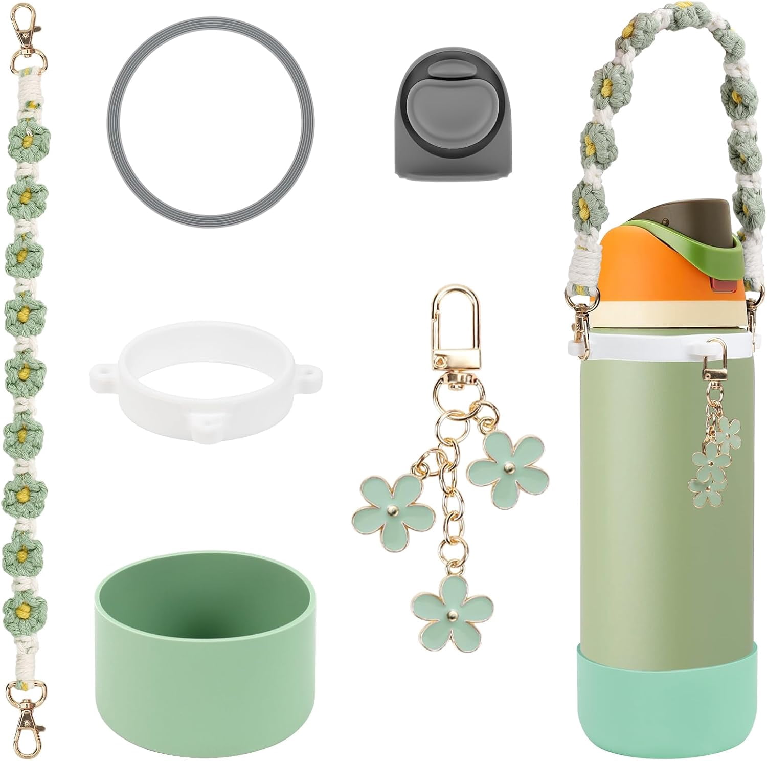 SwiftPulse Comprehensive Compatible Owala Accessories Set: Silicone ...