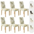 thumbnail image 1 of SwiftVerve Chair Covers for Dining Room 6 Pack, Stretch Dining Chair Cover, Washable Spandex Kitchen Parsons Chair Slipcovers, Blue Chair Covers for Home or Party, 1 of 6