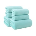 thumbnail image 1 of SwiftWear 6 Pack Premium Soft Towel Set for Bathroom Cotton Thick Quick Absorbent Towel Set Multipurpose Use as Hotel, Household Bathroom, Shower, Hand Towel Spa Gift (2 Bath Towels 4 Towels Set), 1 of 6