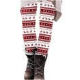 thumbnail image 1 of SwiftWear Cozy Christmas Patterned Leggings for Women, High Waisted Fitted Yoga Pants Cute Holiday Party Lounge Athletic Running Tights, 1 of 5