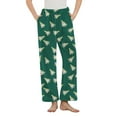 thumbnail image 1 of SwiftWear Cute Christmas Tree Print Pajama Pants - Women's Cozy Plus Size Sleepwear Soft Brushed Flannel Lounge Pants with Pockets, Elastic Waist Holiday Comfort Pj Bottom Green, 1 of 5