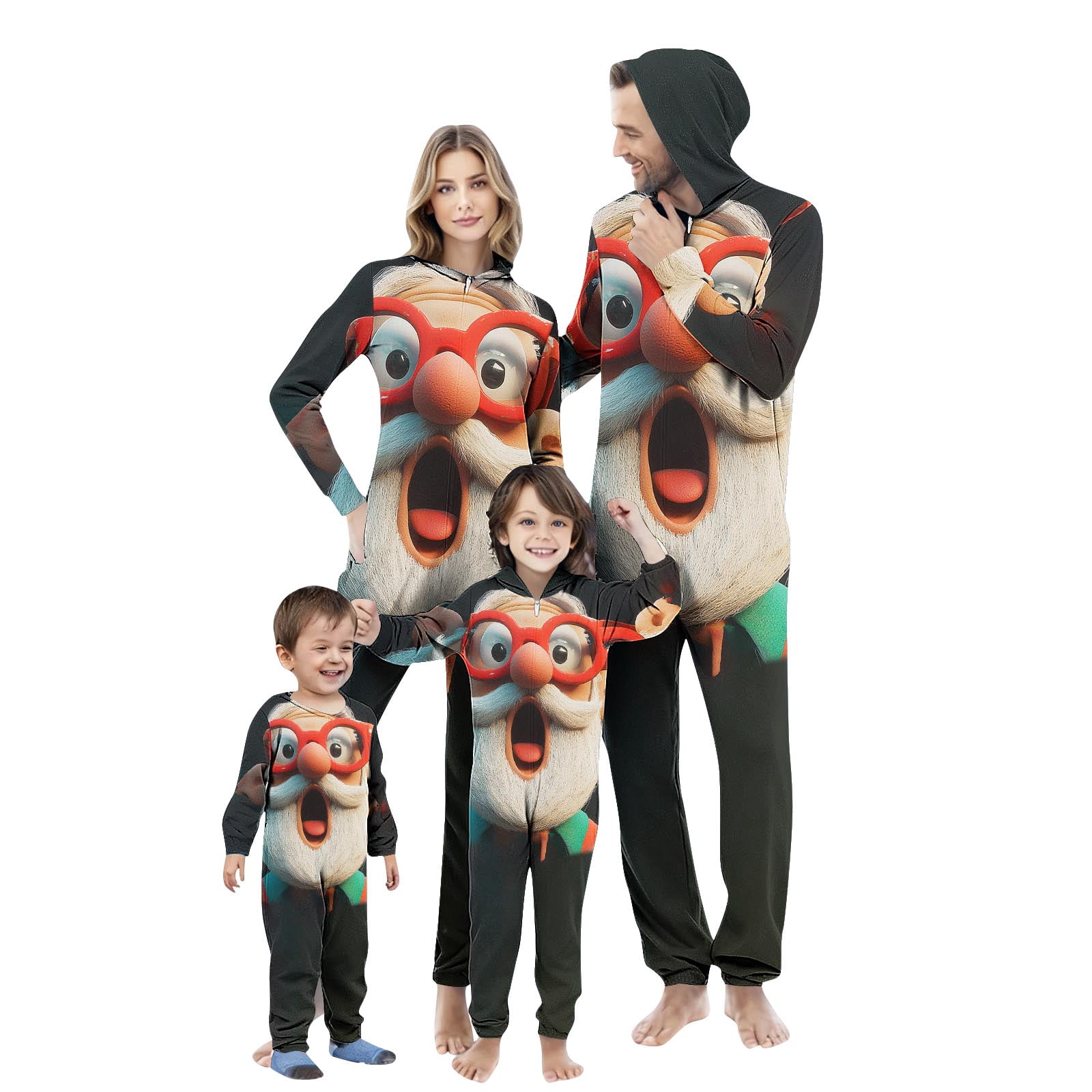 SwiftWear Family Christmas Matching Pajama Set Holiday Themed Onesie ...