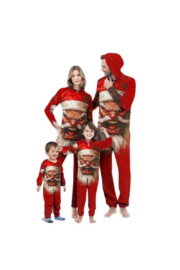 SwiftWear Festive Family Matching Pajamas Christmas Themed Onesie Set with Holiday Designs, Breathable Sleepwear for Seasonal Celebrations