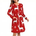 thumbnail image 1 of SwiftWear Festive Plaid Flannel Nightgown for Women - Christmas Print Robe with Long Sleeves, Cozy Home Loungewear for Holiday Season, 1 of 9