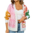 thumbnail image 1 of SwiftWear Floral Cardigan Sweater for Women - Oversized Soft Knit Open Front Tops with Colorful Blooms for Spring/Autumn Casual Wear, 1 of 9