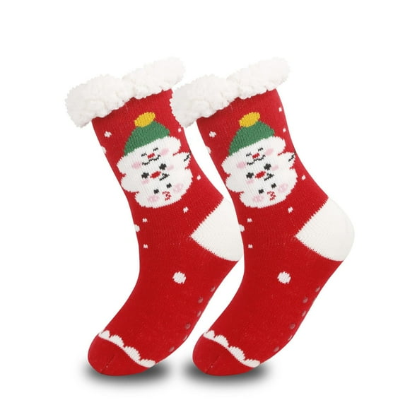 SwiftWear Fuzzy Slipper Socks with Grippers Non Slip Cozy Grips Socks Christmas Gifts Winter Thick Warm Sock Christmas Gift for Family