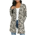 thumbnail image 1 of SwiftWear Long Cardigan for Women Lightweight Floral/Checkered Print Design with Pockets Open Front Long Sleeve Outerwear Tops, 1 of 7