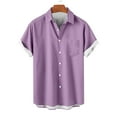 thumbnail image 1 of SwiftWear Mens Cotton Shirts Short Sleeve Button Down Shirts Summer Beach Comfy Shirt Vacation Hawaiian Tops L, 1 of 4